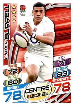 2015 Topps Rugby Attax #39 Luther Burrell Front